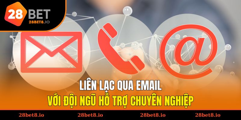 Liên lạc qua email với đội ngũ hỗ trợ chuyên nghiệp